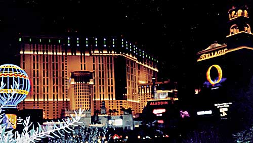 The view from the proposal spot at night.